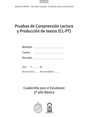 cover image of Cuadernillos (CL-PT) 3º Año Básico